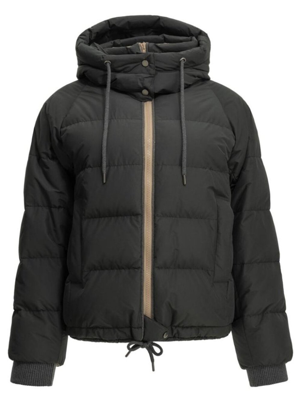 Brunello Cucinelli Taffeta Short Down Jacket Tag Size 40 Women